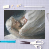 Ein Engel hält sie fest Seidenpapier (Handwerk)