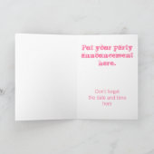 Ein Engel hat eine Party Einladung (Innenseite)