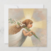 Ein Engel im Himmel, der Weihnachten hält (Vorderseite)