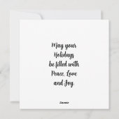 Ein Engel im Himmel, der Weihnachten hält (Rückseite)