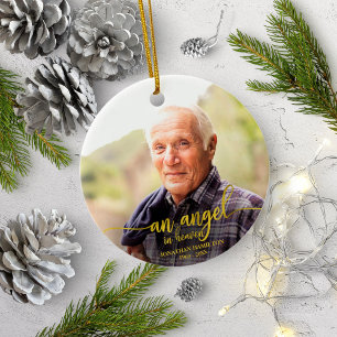 Ein Engel im Himmel Personalisiertes Foto-Memorial Keramik Ornament