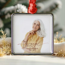 Ein Engel im Himmel | Rose Gold Foil Memorial Foto