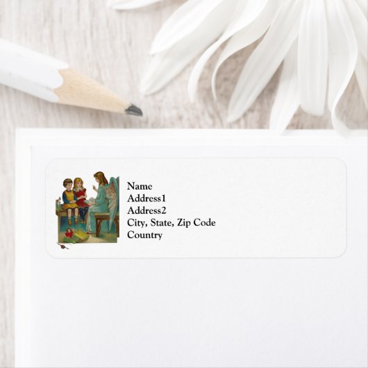 Ein Engel lehrt Kinder Weihnachten (Insitu)