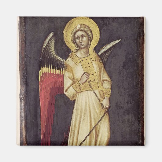 Ein Engel mit Dämon an einer Kette Magnet (Vorne)