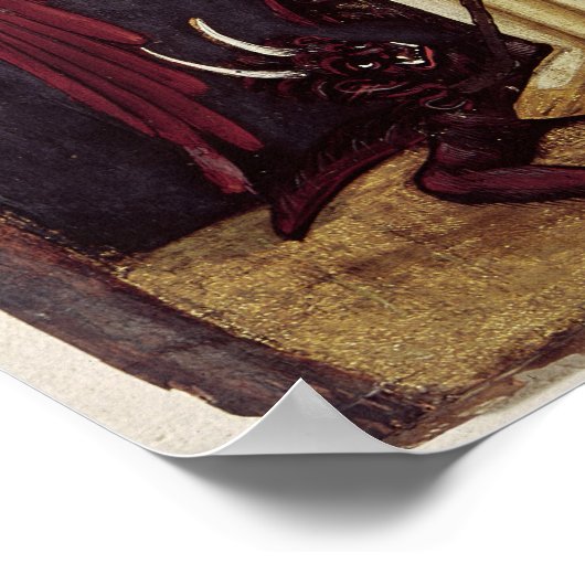 Ein Engel mit Dämon an einer Kette Poster (Ecke)