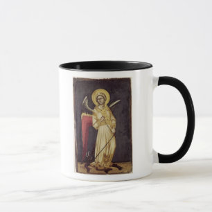 Ein Engel mit einem Dämon auf einer Kette Tasse