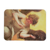 Ein Engel mit einem Glaskolben Magnet (Horizontal)