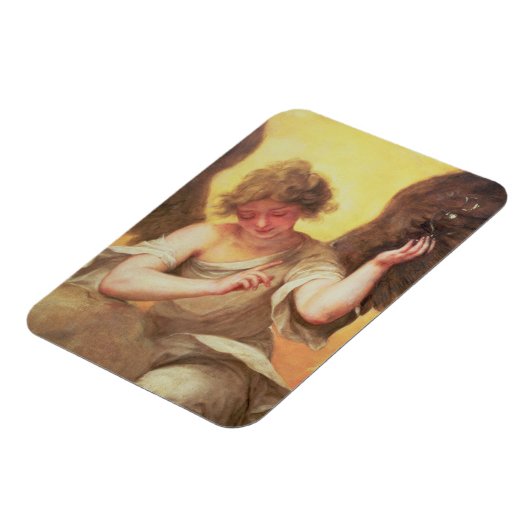 Ein Engel mit einem Glaskolben Magnet (Linke Seite)