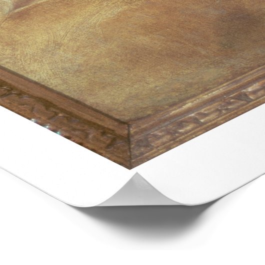 Ein Engel mit einem Glaskolben Poster (Ecke)