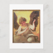 Ein Engel mit einem Glaskolben Postkarte (Vorderseite)
