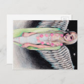 Ein Engel Original Kunstillustrierung Kim Turner A Postkarte (Vorne/Hinten)