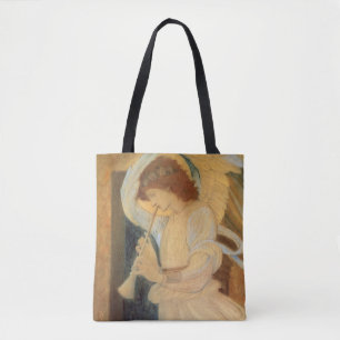 Ein Engel spielt ein Flageolett von Burne Jones Tasche