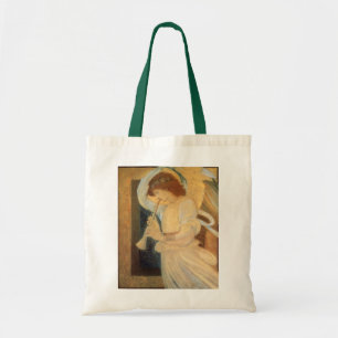 Ein Engel spielt ein Flageolett von Burne Jones Tragetasche