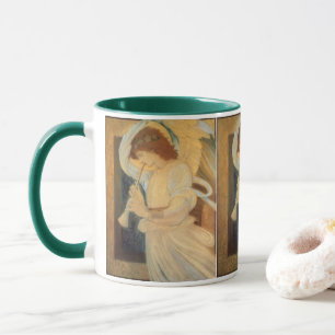 Ein Engel spielt Flageolett von Burne-Jones Tasse