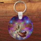 Ein Engel wartet Schlüsselanhänger (Vorderseite)