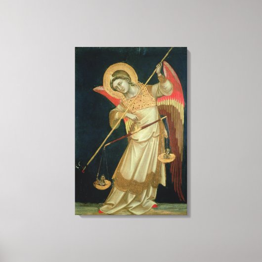 Ein Engel wiegt ein Soul, c.1348-55 Leinwanddruck (Vorderseite)