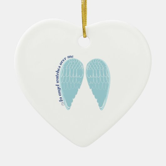 ein Engels-Uhren über mir Keramikornament (Vorne)