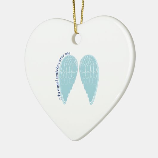 ein Engels-Uhren über mir Keramikornament (Links)