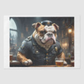 Ein englischer Bulldog Polizist in einem Chicagoer Seidenpapier (Vorderseite)