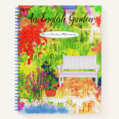 Ein englischer Garten-Notebook von Artist Notizblock (Vorderseite)