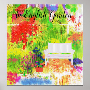 Ein englischer Gartenposter Poster