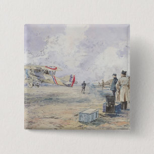 Ein entfernendes Flugzeug, 1913 Button