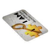 "Ein Entscheidungsträger" Motivation Affirmation F Magnet (Rechte Seite)