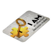 "Ein Entscheidungsträger" Motivation Affirmation F Magnet (Linke Seite)