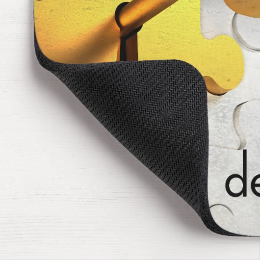 "Ein Entscheidungsträger" Motivation Affirmation Mousepad (Ecke)