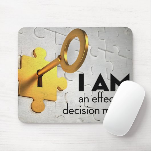 "Ein Entscheidungsträger" Motivation Affirmation Mousepad (Mit Mouse)