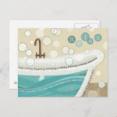 Ein entspannendes Bad Postkarte (Vorne/Hinten)