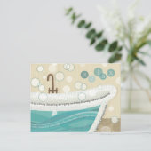 Ein entspannendes Bad Postkarte (Stehend Vorderseite)