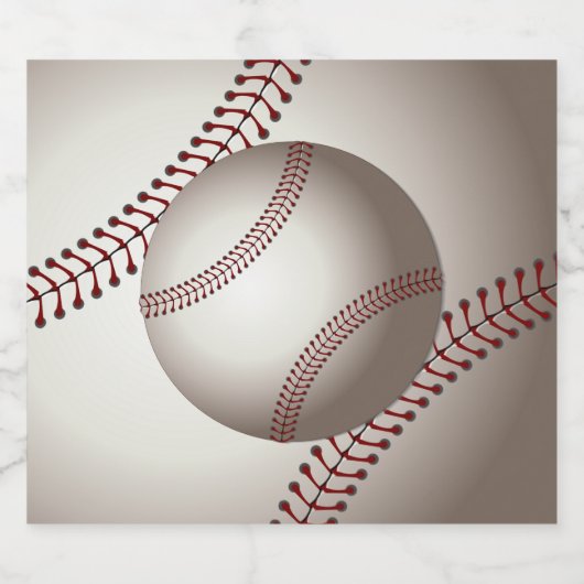 Ein Entwurf eines Soft Ball oder einer Base Bierflaschenetikett (Einzelnes Label)