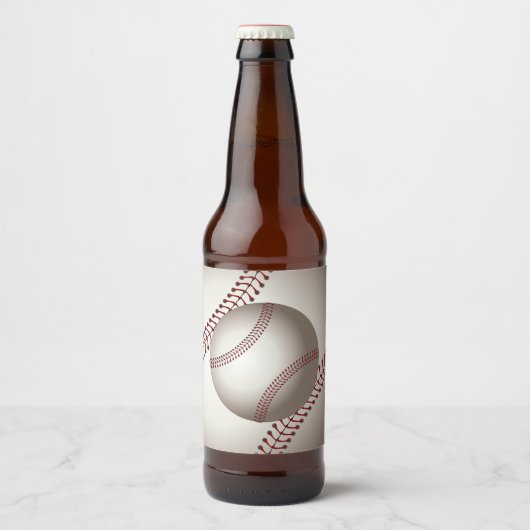 Ein Entwurf eines Soft Ball oder einer Base Bierflaschenetikett (Vorderseite)