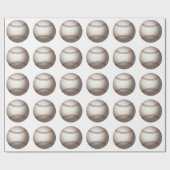 Ein Entwurf eines Soft Ball oder einer Base Geschenkpapier (Flach)