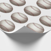 Ein Entwurf eines Soft Ball oder einer Base Geschenkpapier (Ecke)