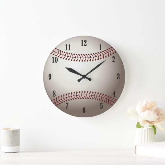 Ein Entwurf eines Soft Ball oder einer Base Große Wanduhr (Zuhause)