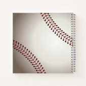 Ein Entwurf eines Soft Ball oder einer Base Notizblock (Rückseite)