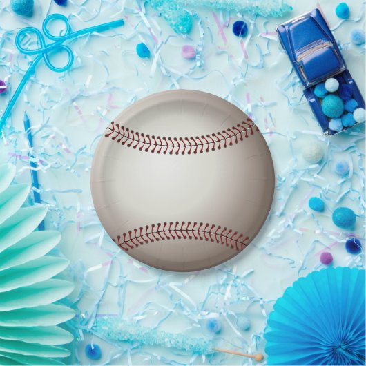 Ein Entwurf eines Soft Ball oder einer Base Pappteller (Party)
