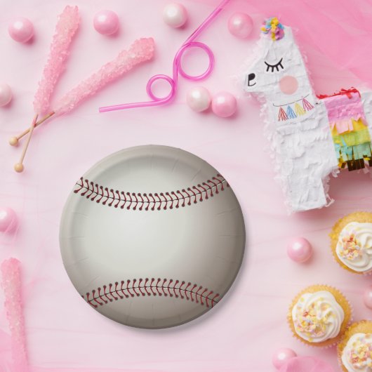 Ein Entwurf eines Soft Ball oder einer Base Pappteller (Party)