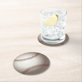 Ein Entwurf eines Soft Ball oder einer Base Runder Pappuntersetzer (Vor Ort)