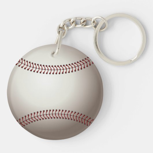 Ein Entwurf eines Soft Ball oder einer Base Schlüsselanhänger (Rückseite)