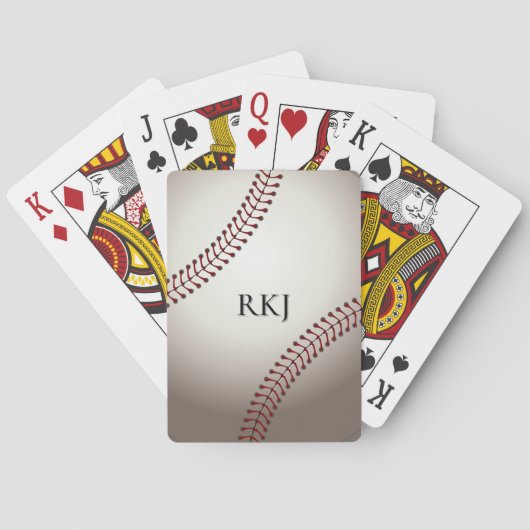 Ein Entwurf eines Soft Ball oder einer Base Spielkarten (Rückseite)