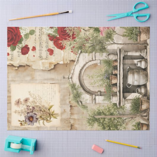 Ein Ephemera Oster-Serie-Design #23 Seidenpapier (Basteln)
