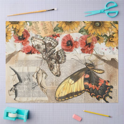 Ein Ephemera Oster-Serie-Design #2 Seidenpapier (Basteln)