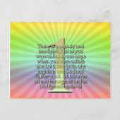 EIN Ephesianer 4:4-6 BIBLE SCRIPTURE Postkarte (Vorderseite)