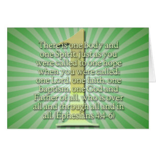 EIN Ephesians 4:4 - 6 BIBEL-SCHRIFT