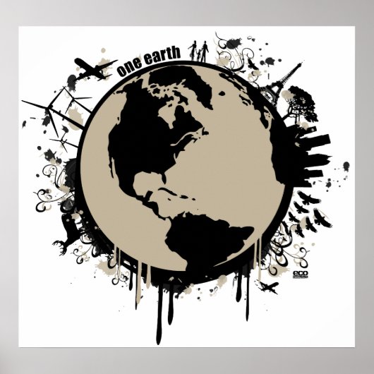 Ein-Erd-Poster Poster (Vorne)