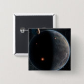 Ein erdähnlicher Planet, reich an Kohlenstoff und Button (Vorne & Hinten)