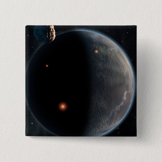 Ein erdähnlicher Planet, reich an Kohlenstoff und Button (Vorderseite)